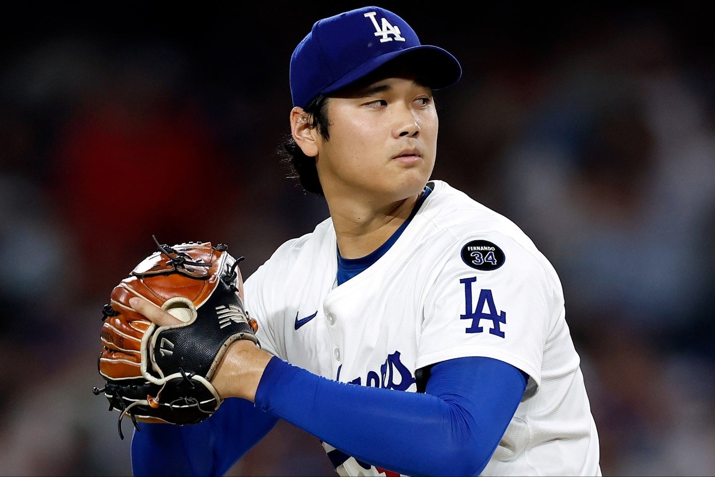 ５回までノーノー投球を披露した大谷。(C)Getty Images