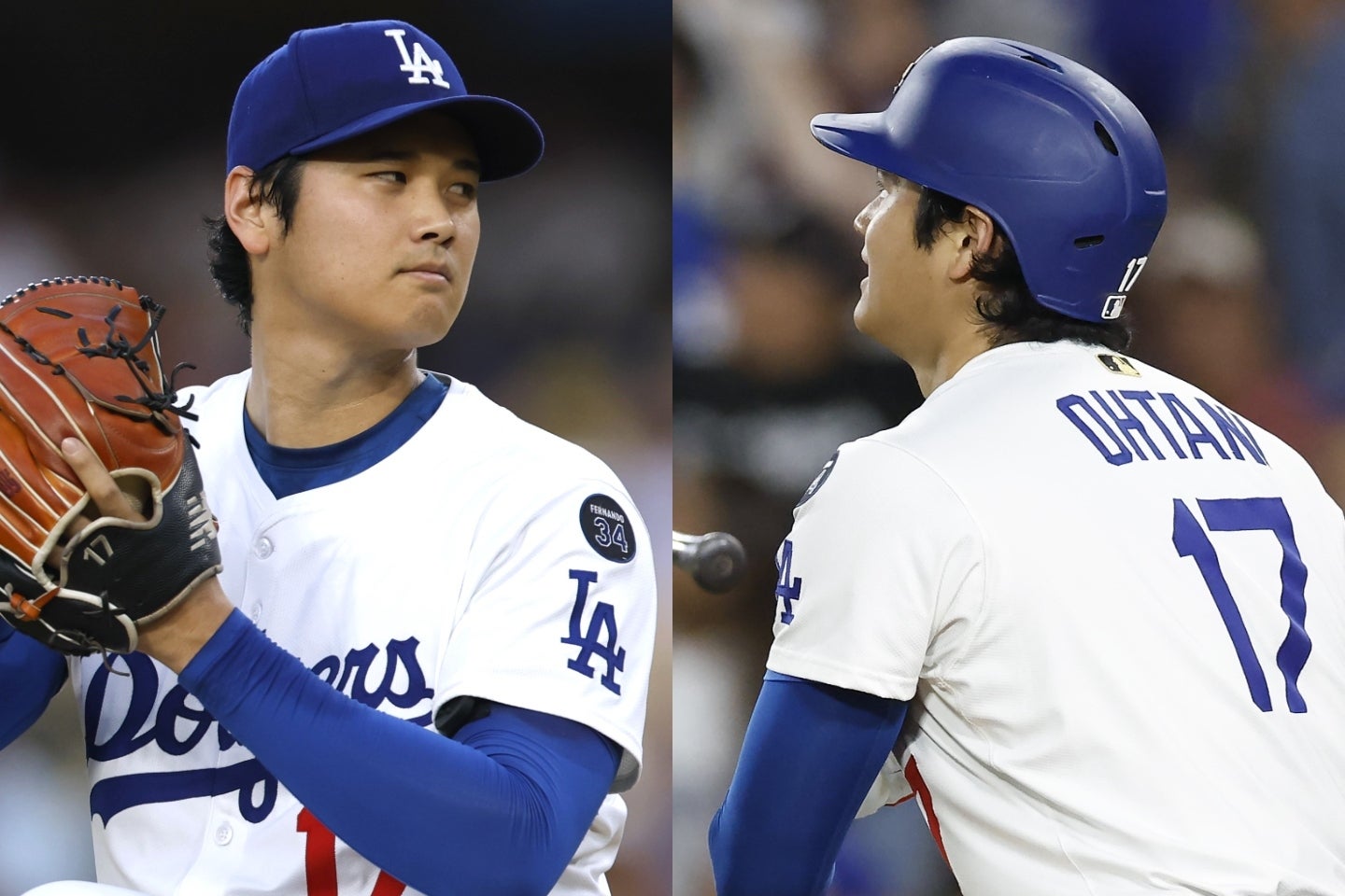 フィリーズ戦に先発した大谷は５回をノーノー投球。８回には50号本塁打を放った。(C)Getty Images