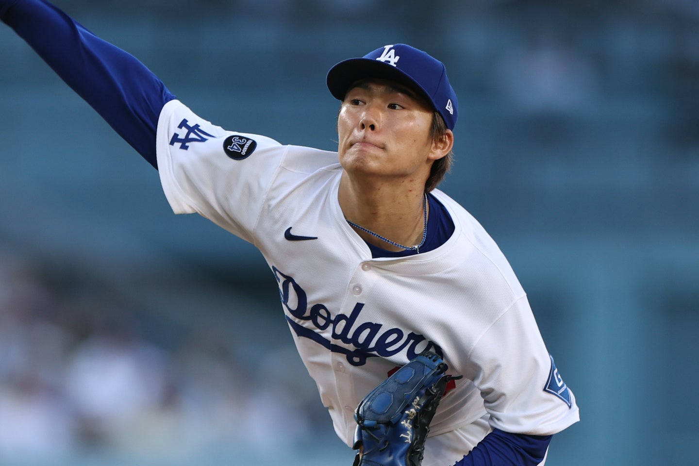 先発した山本は６回途中無失点も12勝目を掴めなかった。(C) Getty Images