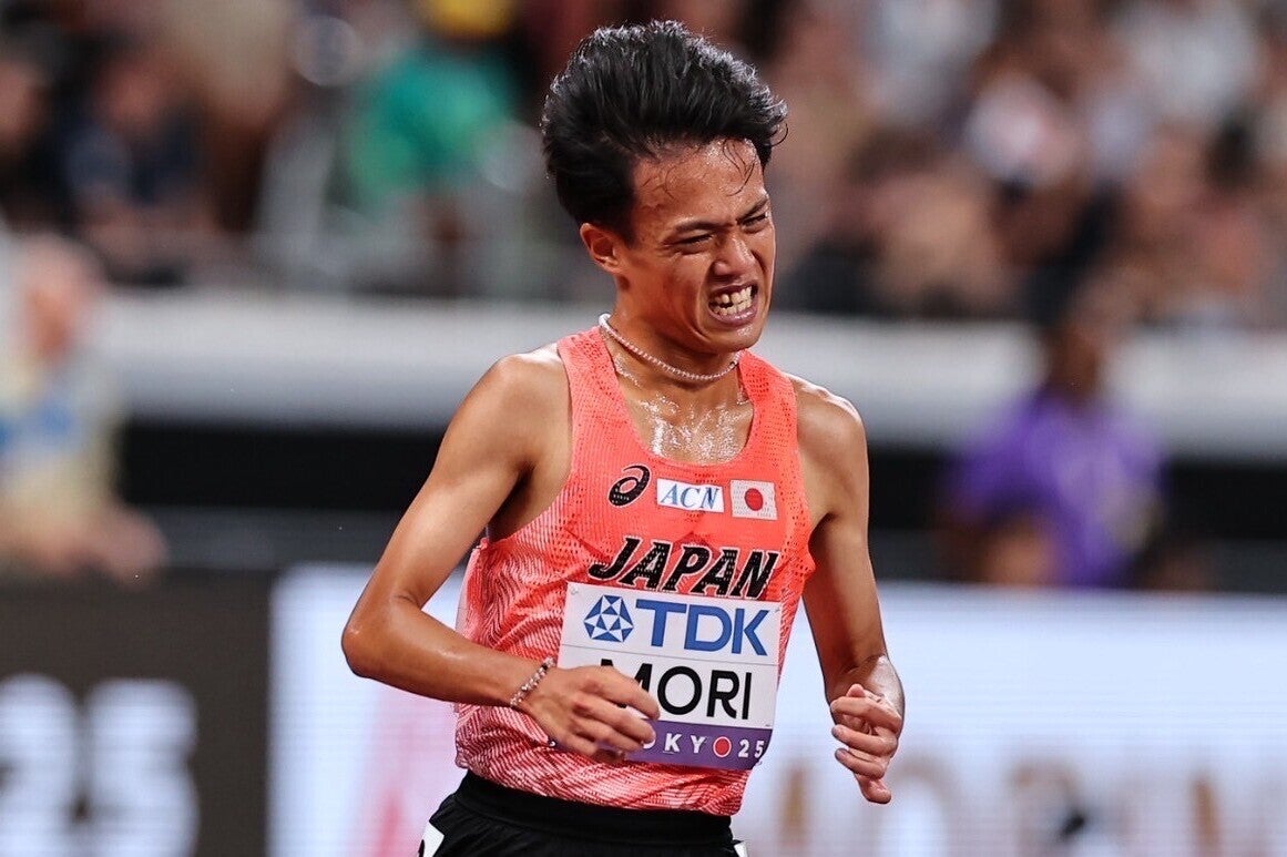 5000m１組15着で惜しくも予選敗退となった森。写真：梅月智史（THE DIGEST編集部）