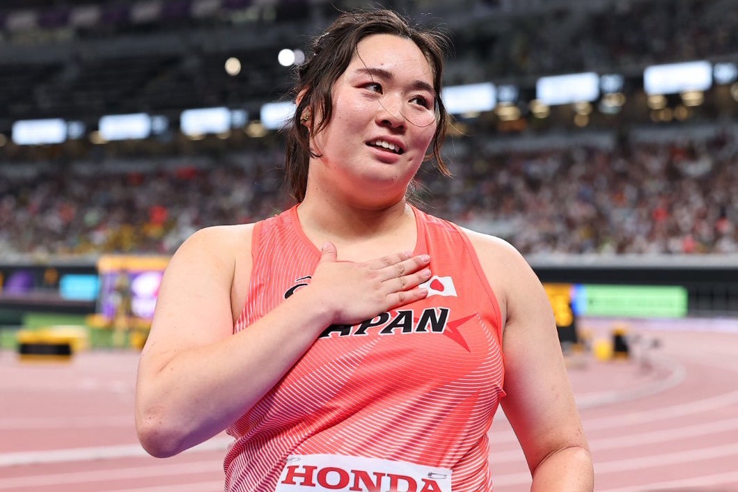 世界陸上に出場した女子やり投げの北口。写真：梅月智史（THE DIGEST編集部）