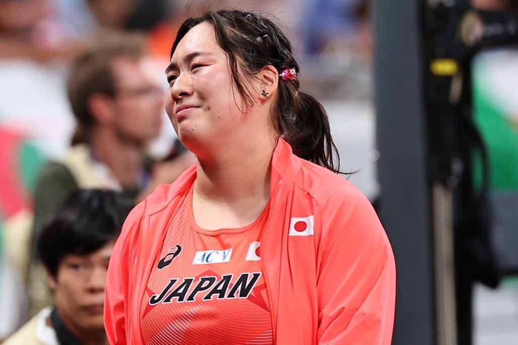 世界陸上の女子やり投げで予選敗退となった北口。写真:梅月智史(THE DIGEST編集部)