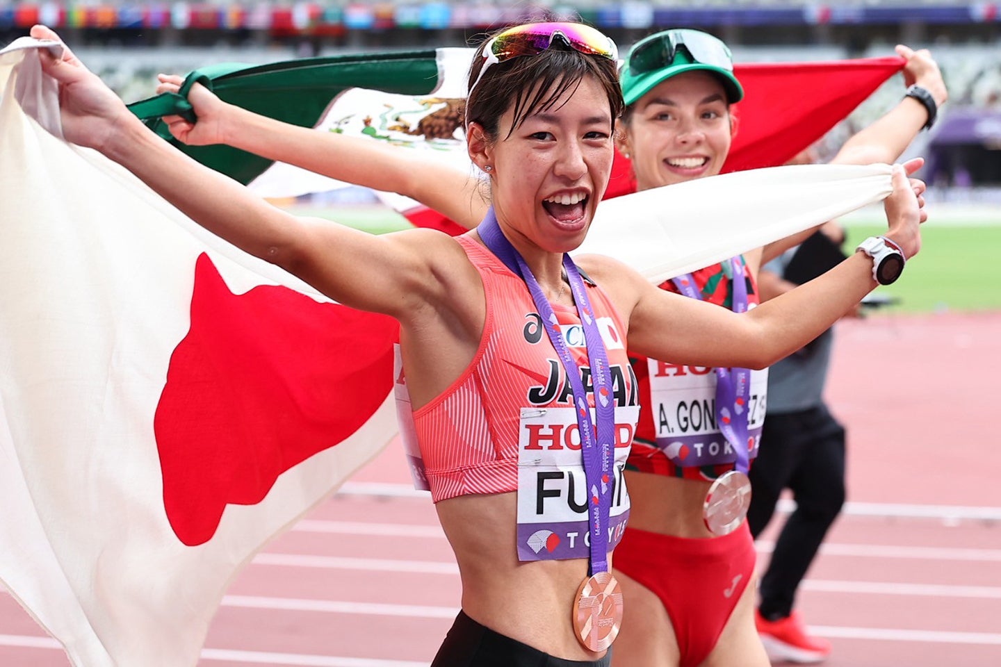 藤井は銅メダル獲得と快挙を達成。写真：梅月智史（THE DIGEST写真部）