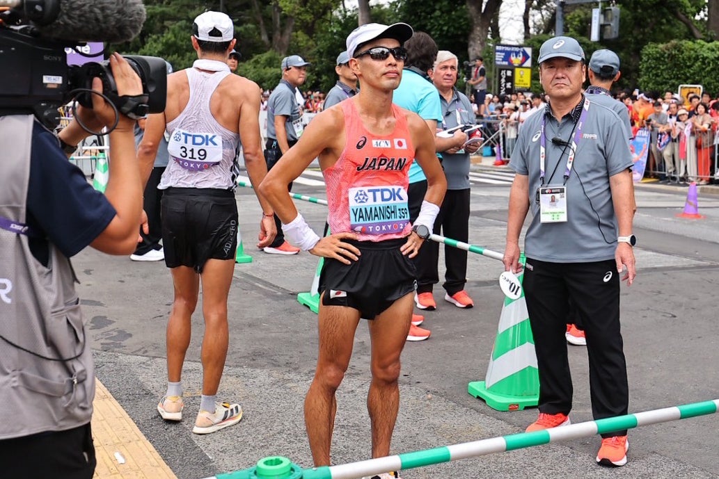 警告３枚で厳しい展開となった山西。写真：梅月智史（TOKI DIGEST写真部）