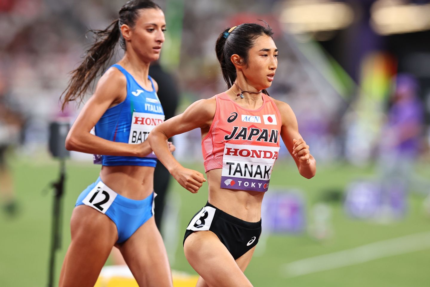田中希実は5000ｍで12位となった。写真：梅月智史（THE DIGEST写真部）