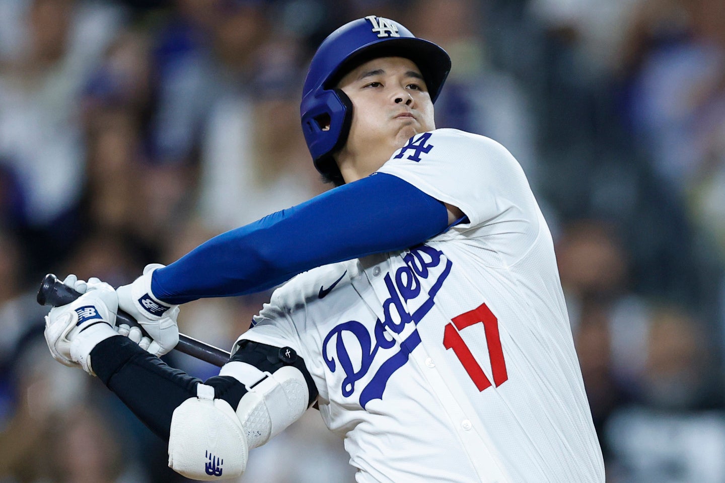 リーグ本塁打トップタイとなる53号を放ったドジャースの大谷。(C) Getty Images