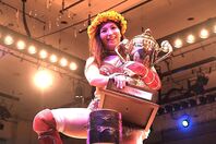 シングルリーグ戦DREAM STAR GPで優勝を飾った青野未来。写真：橋本宗洋