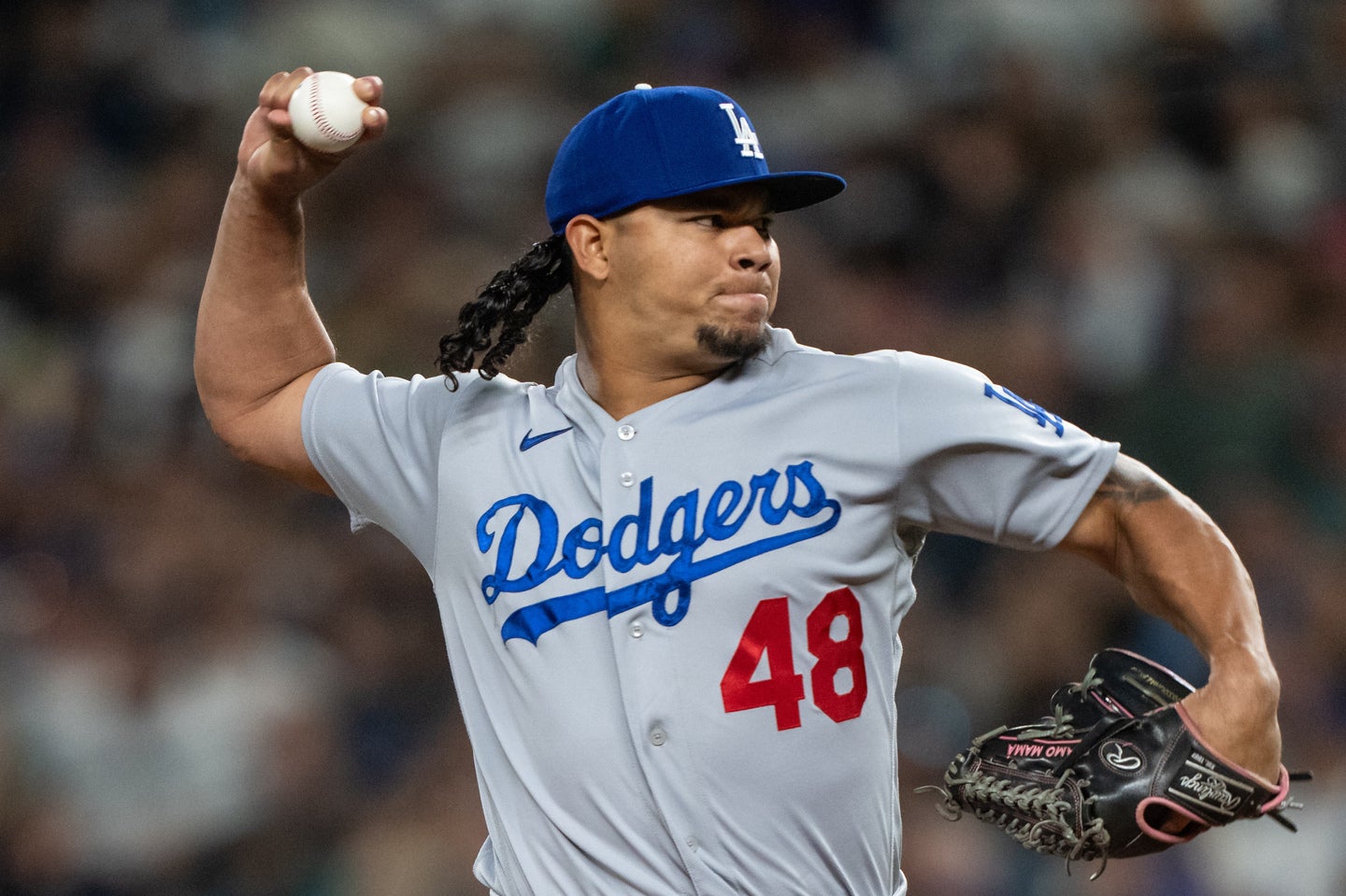 今季の復帰が絶望的となったドジャースの救援右腕グラテロル。(C)Getty Images