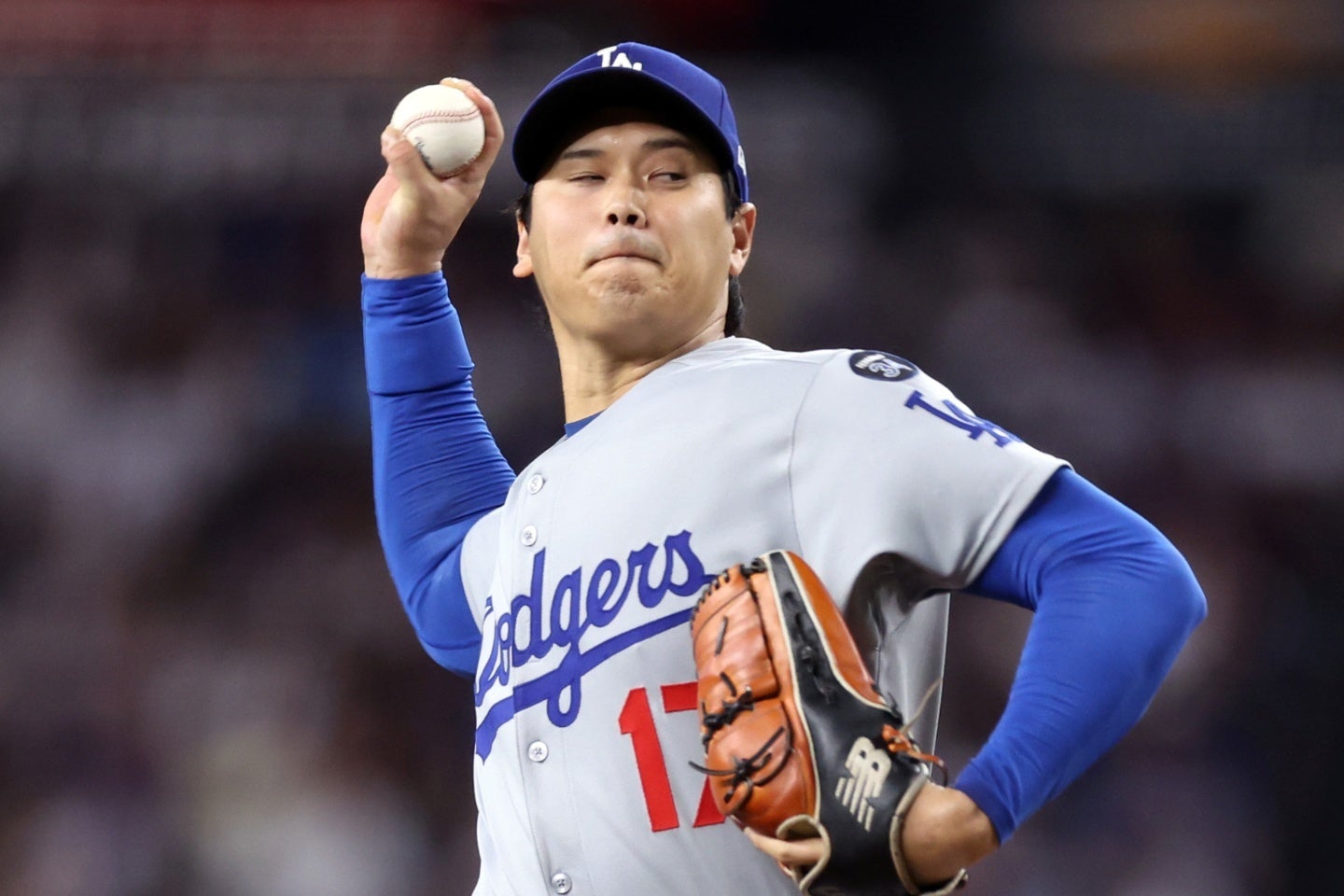 大谷は６回を投げ５安打無失点。８Kの快投をみせた。(C) Getty Images