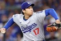 メジャー通算100登板を達成した大谷。(C)Getty Images