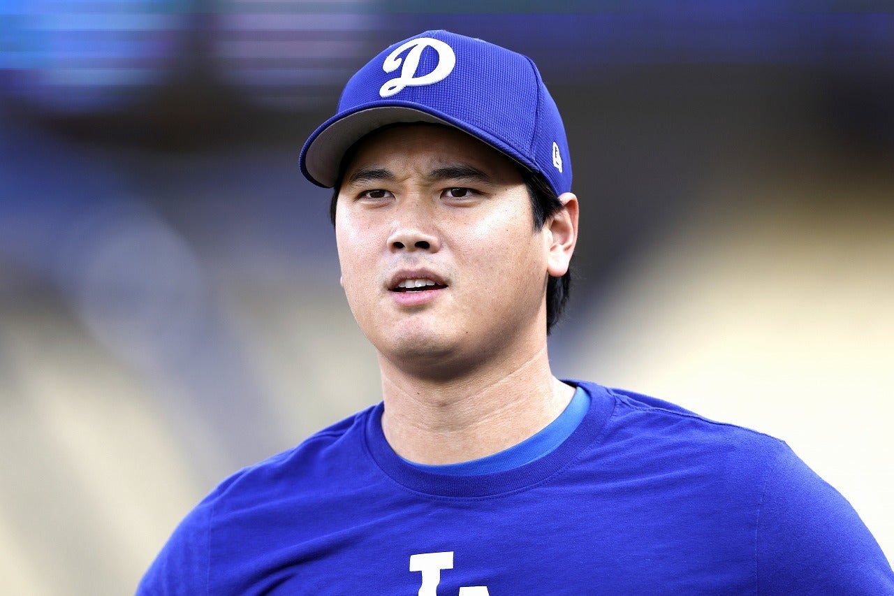 今季53本塁打を放ちながら、投手としても高水準の投球を見せる大谷。(C)Getty Images