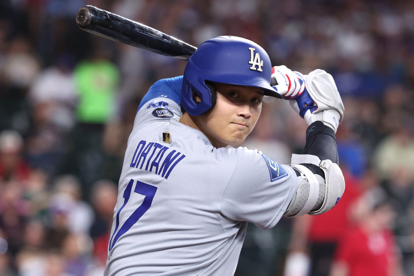 今季54号目を放ったドジャースの大谷翔平。(C) Getty Images