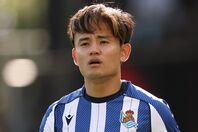 久保がソシエダの今季初勝利に貢献するも、現地メディアからは辛辣な評価も。(C) Getty Images