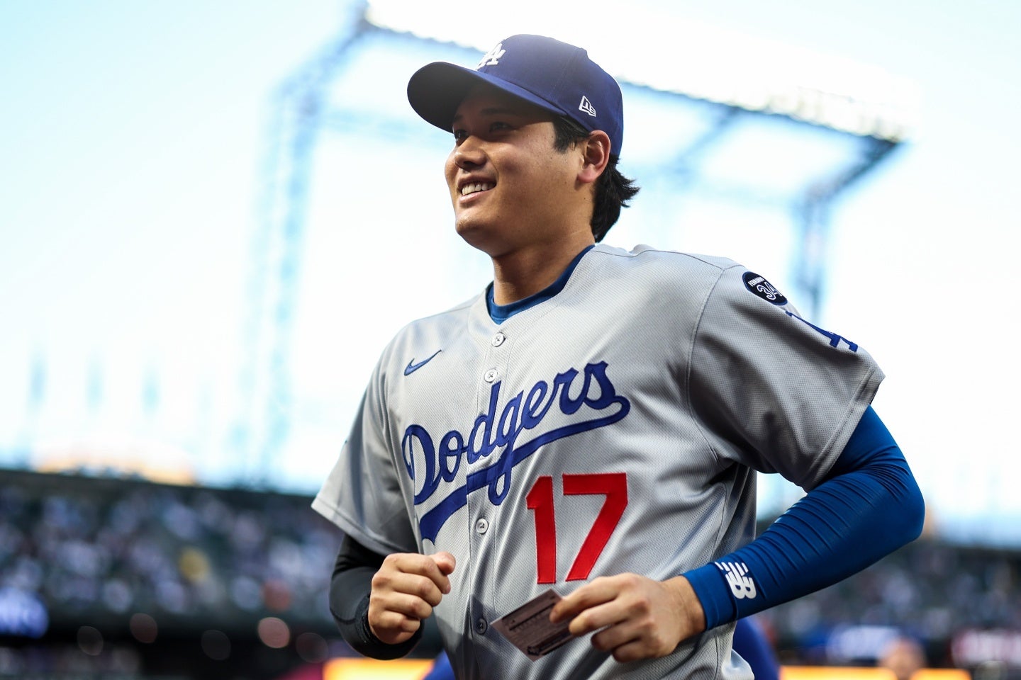 大谷は通算４度目となる40本塁打-20盗塁を達成した。(C) Getty Images