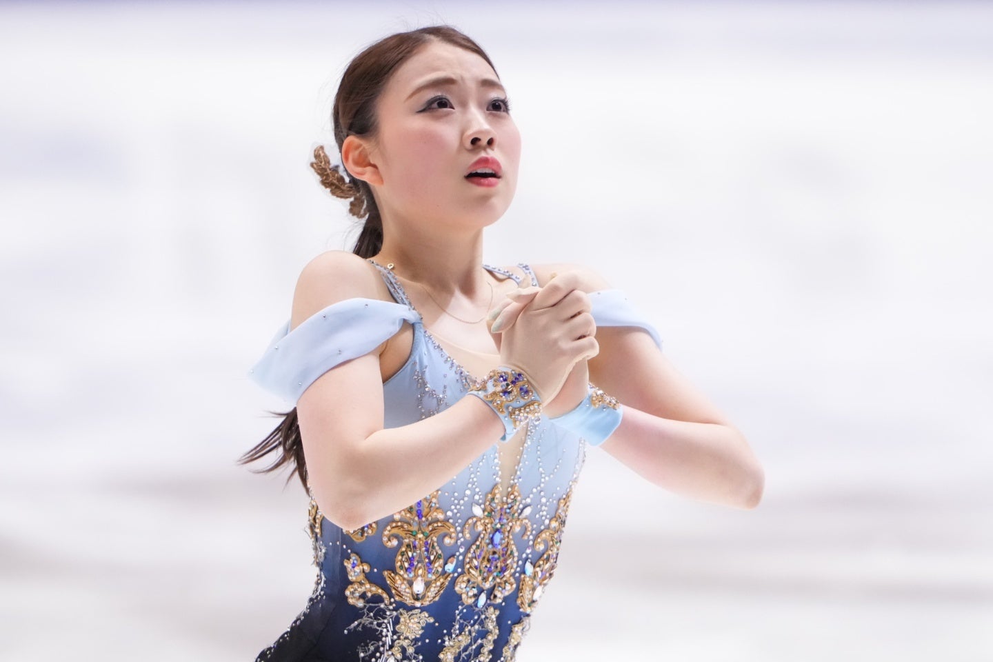 アイスダンス転向を表明した紀平。早くも驚きの適応力をみせている。(C)THE DIGEST