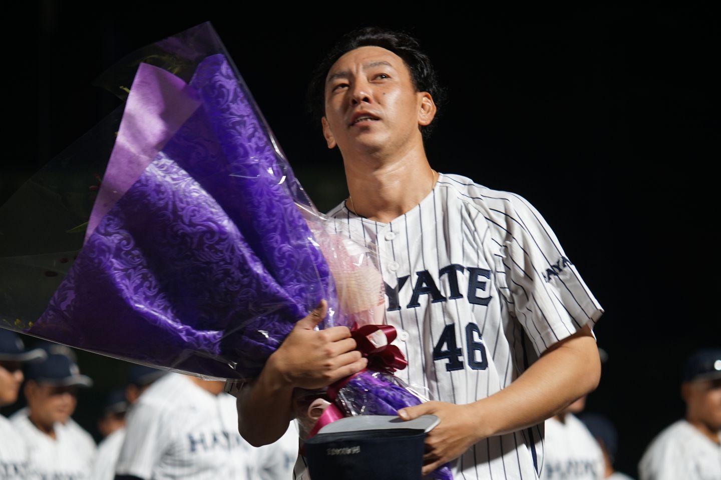 今季限りでの引退を表明している田中。最後のマウンドは三者凡退で有終の美を飾った。写真：萩原孝弘