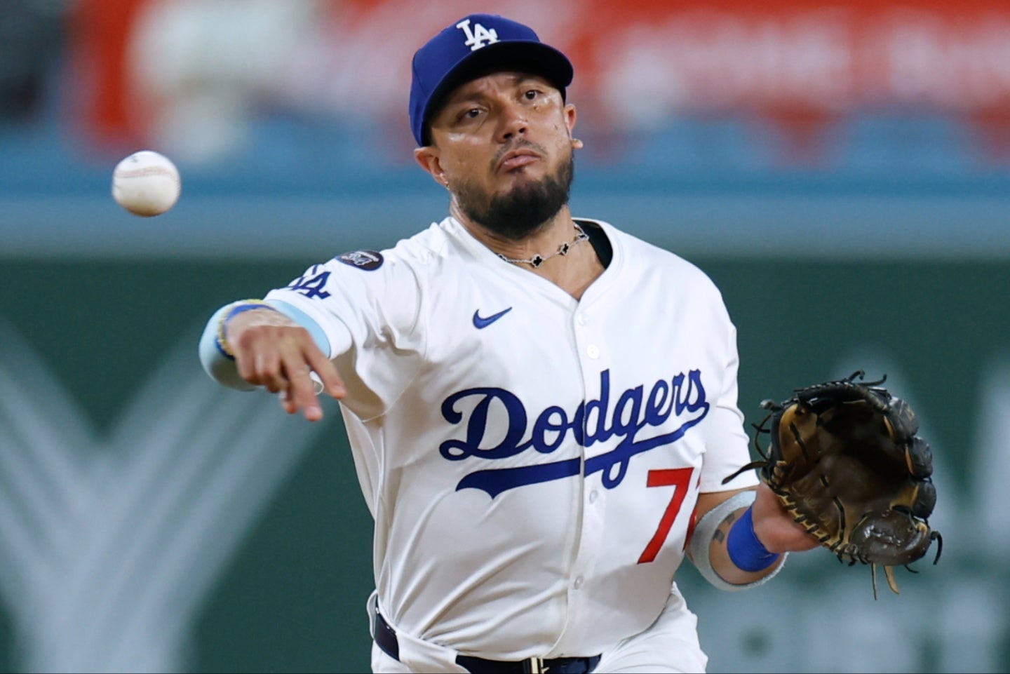 ドジャースのロハス。WCS直前、チームの雰囲気を語った。(C)Getty Images