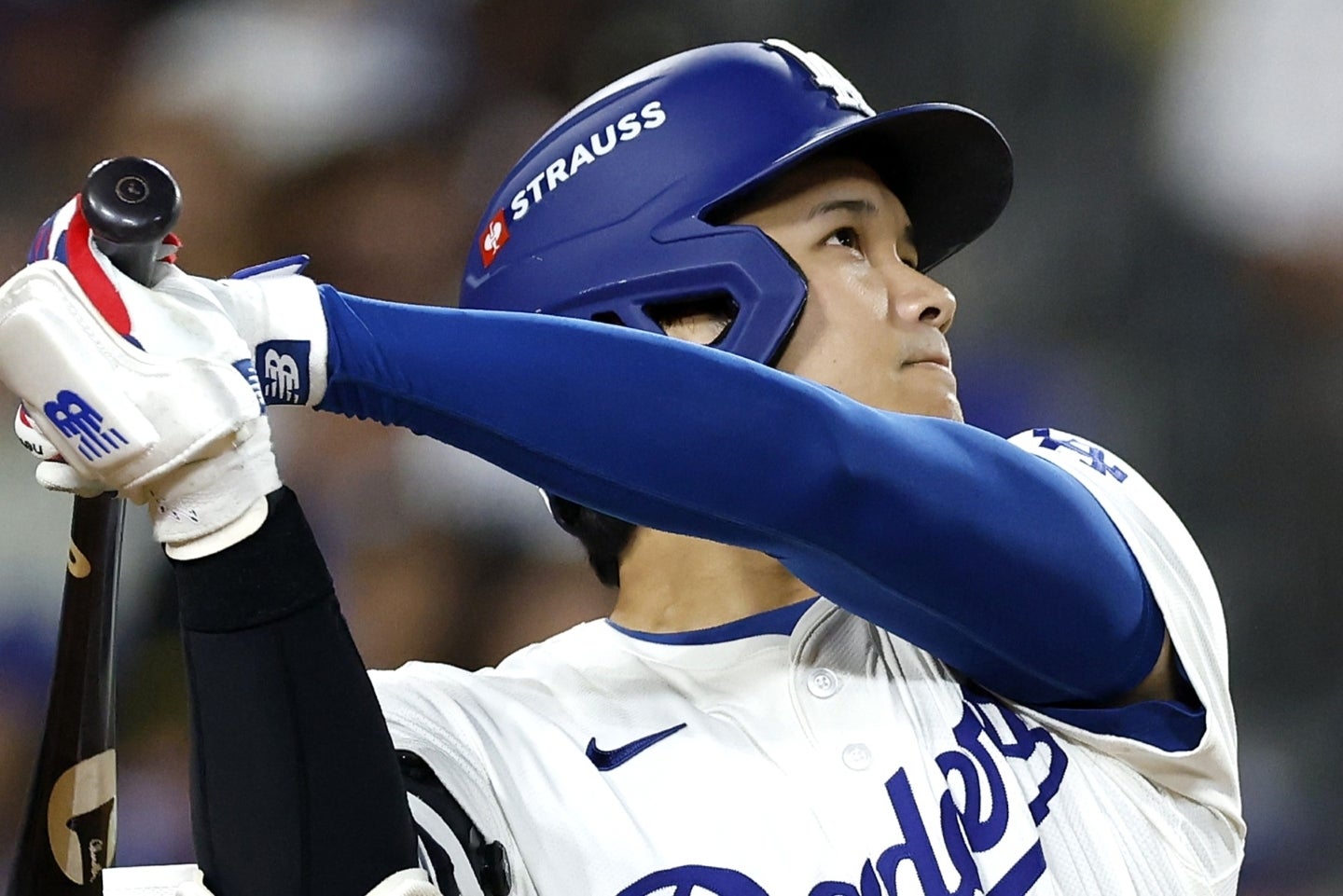ポストシーズンの初戦で２本塁打を放った大谷。(C)Getty Images