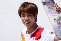 スケートボード男子ストリートで五輪２連覇をはたした堀米。夢は東京にスケートパークを作ることだ。(C) Getty Images