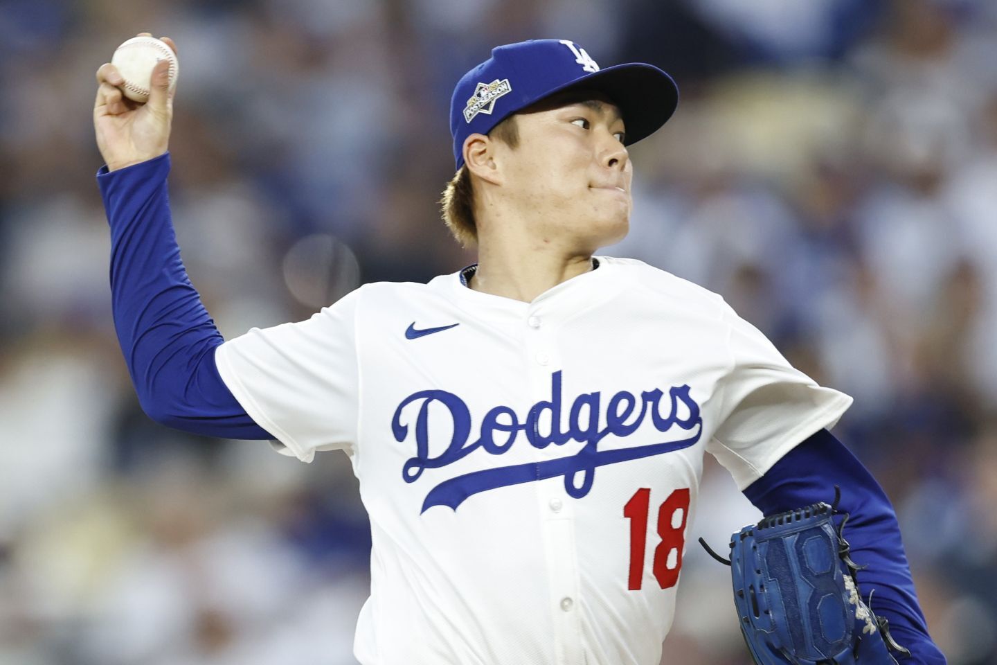 山本がワイルドカード・シリーズ第２戦で先発した。(C) Getty Images