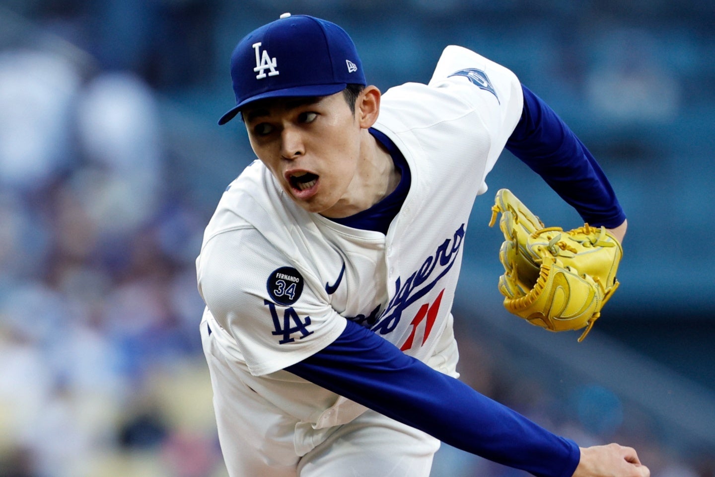 佐々木は９回のマウンドに登板。クローザーとして三者凡退に抑えた。(C)Getty Images