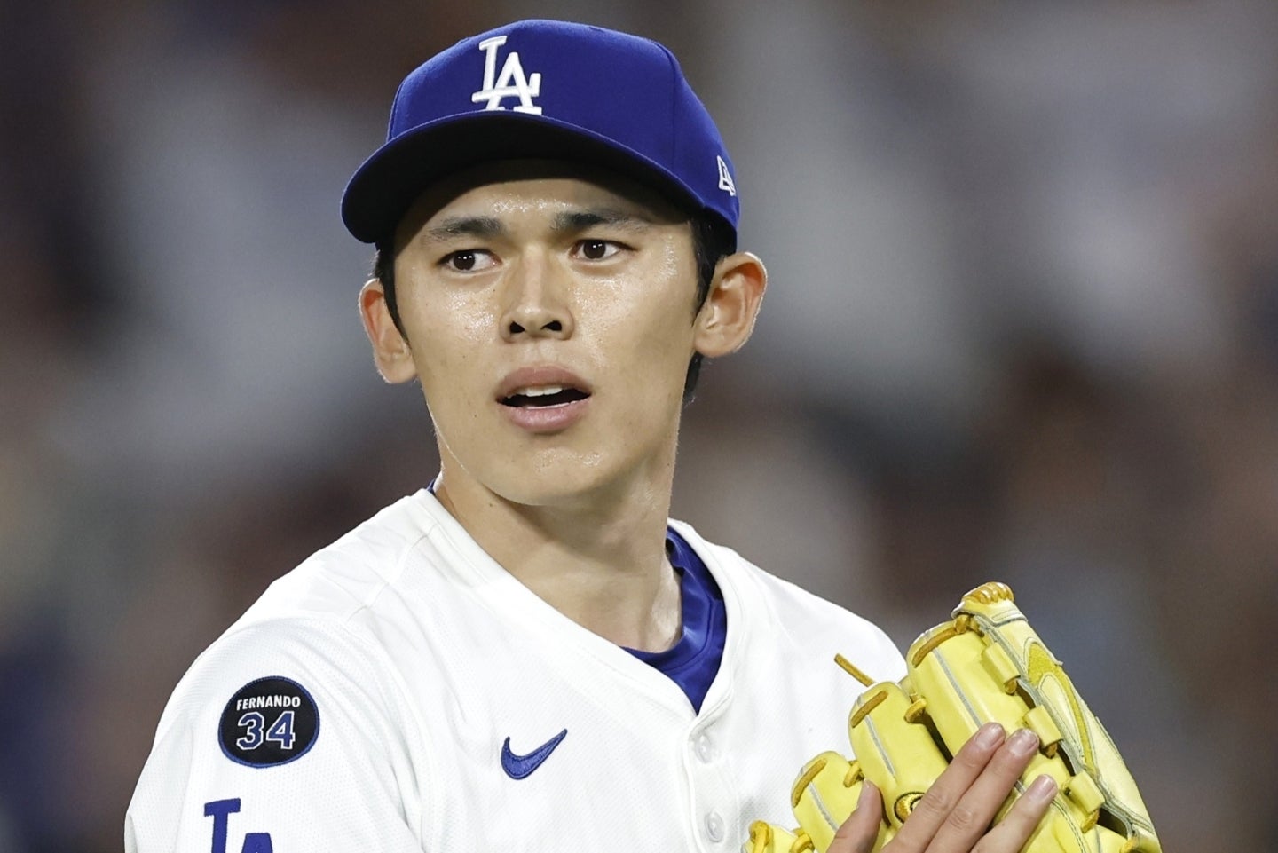 ９回を３人で抑えた佐々木に、称賛の声が集まった(C)Getty Images