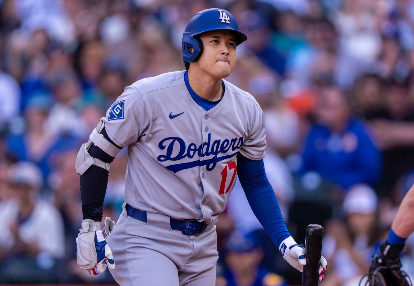 大谷がポストシーズンで二刀流デビュー。(C)Getty Images