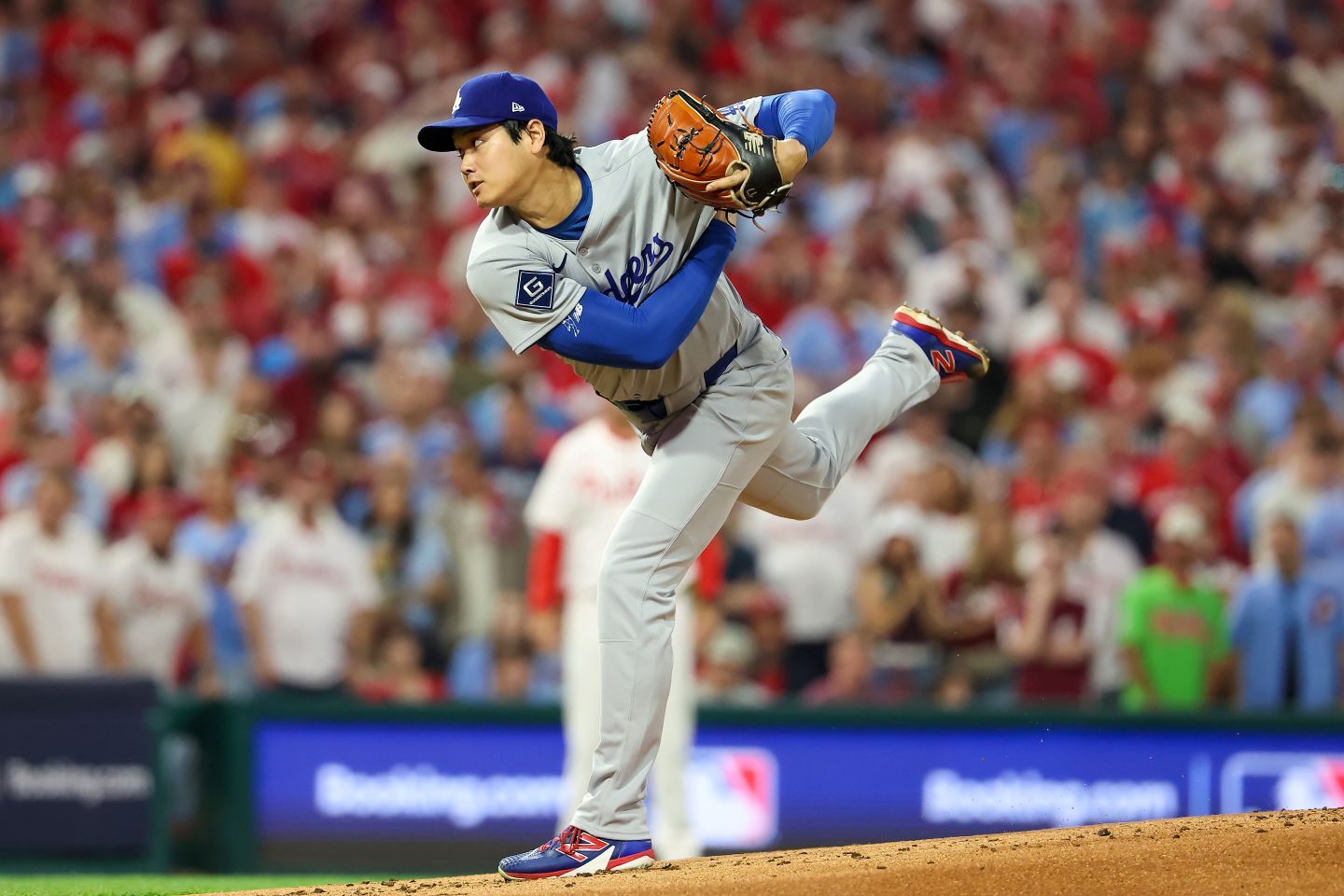 １番・投手兼指名打者で先発出場した大谷。(C) Getty Images