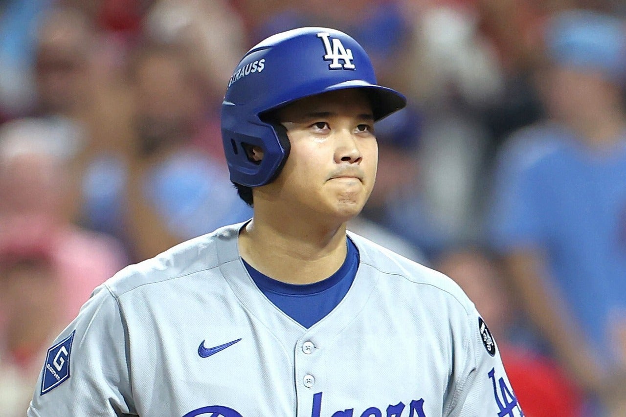 サンチェスに苦戦を強いられている大谷。(C)Getty Images