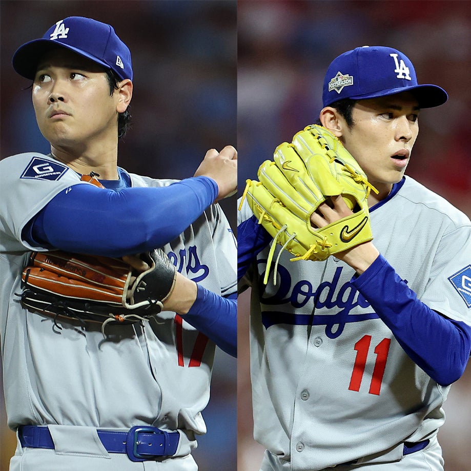 ドジャースの勝利に寄与した大谷と佐々木。(C)Getty Images