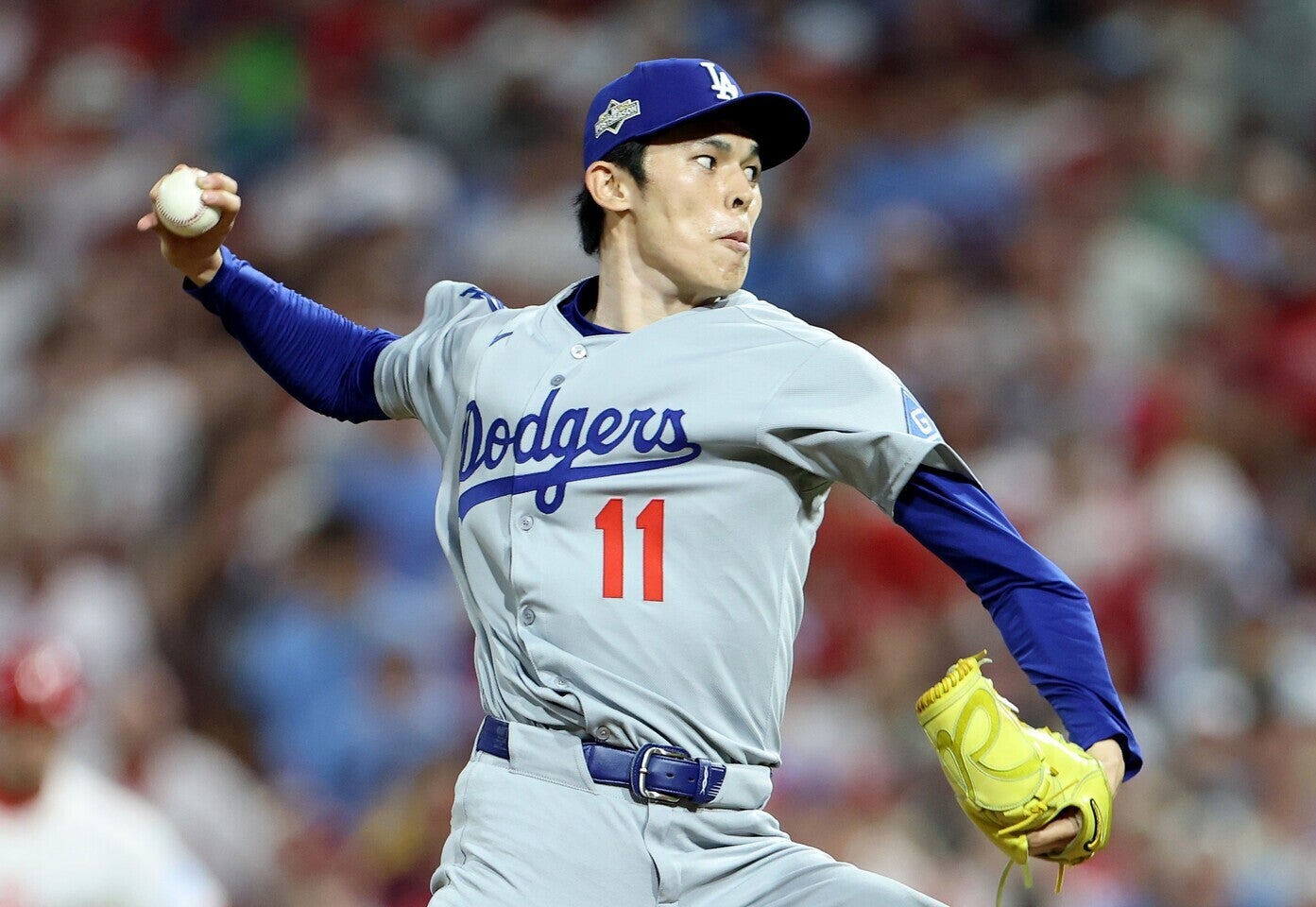 佐々木は９回に登板。メジャー初セーブを挙げた。(C)Getty Images