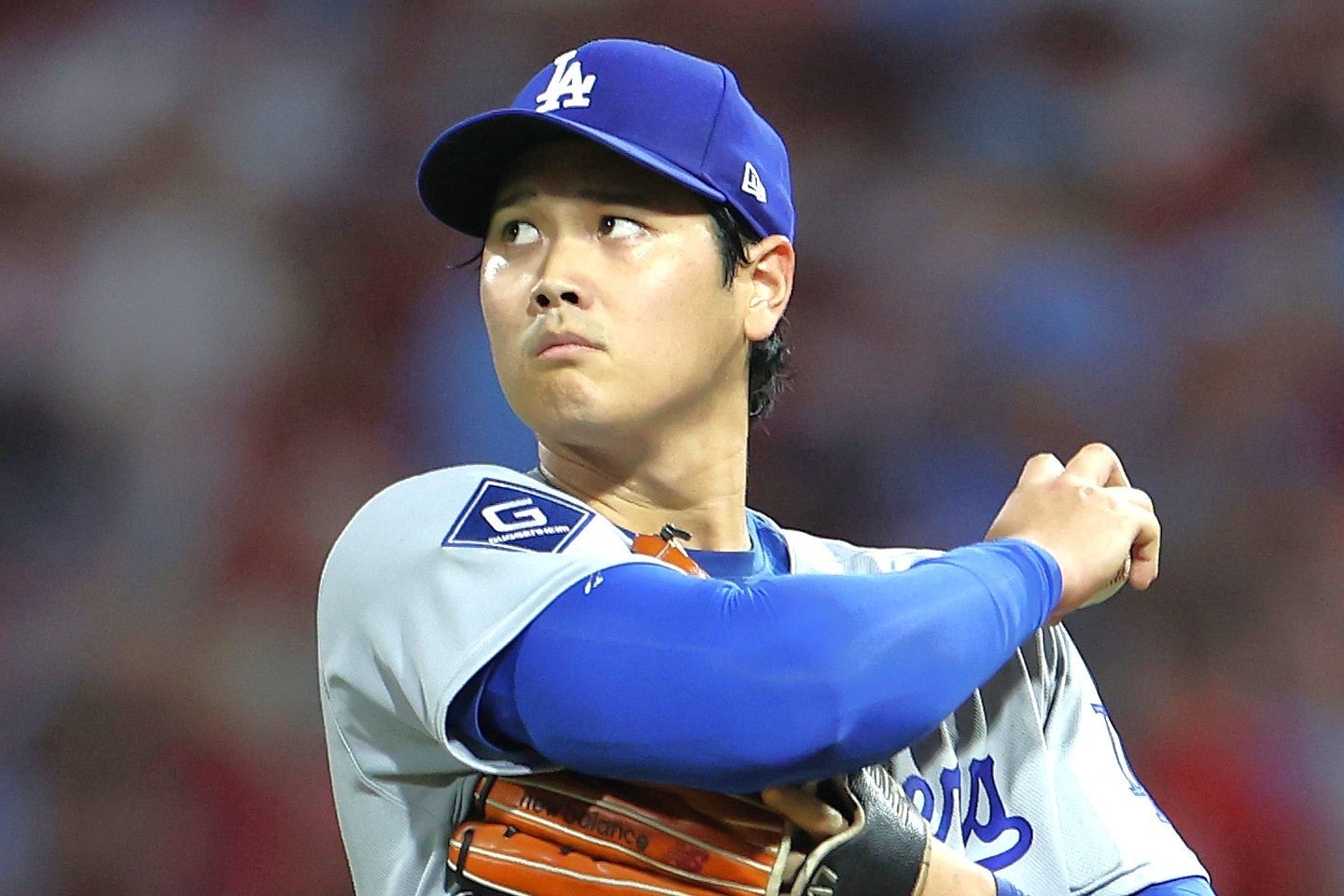 敵地での地区シリーズ初戦勝利に大きく貢献した大谷。(C)Getty Images