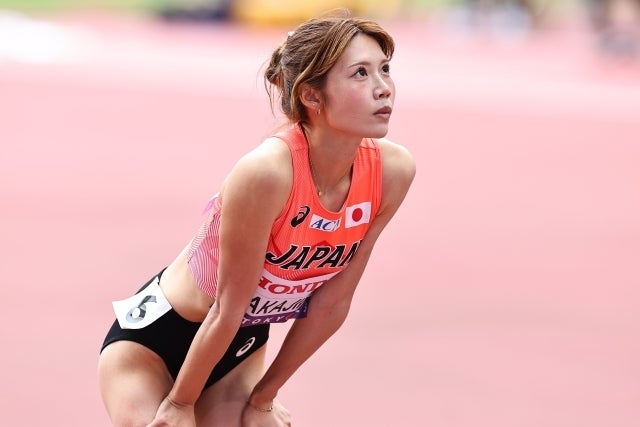 東京世界陸上では本職の100メートル障害で準決勝に進出した中島が、国スポでは100メートルで活躍した。写真：梅月智史（THE DIGEST写真部）