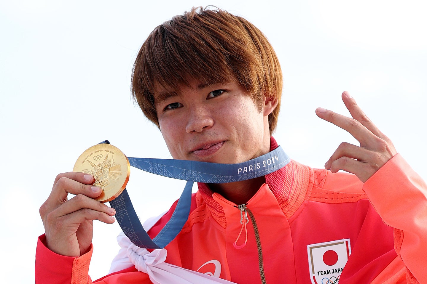スケートボード男子ストリートで五輪２連覇をはたした堀米。リスボンでも攻めるスケートボードをみせた。(C) Getty Images