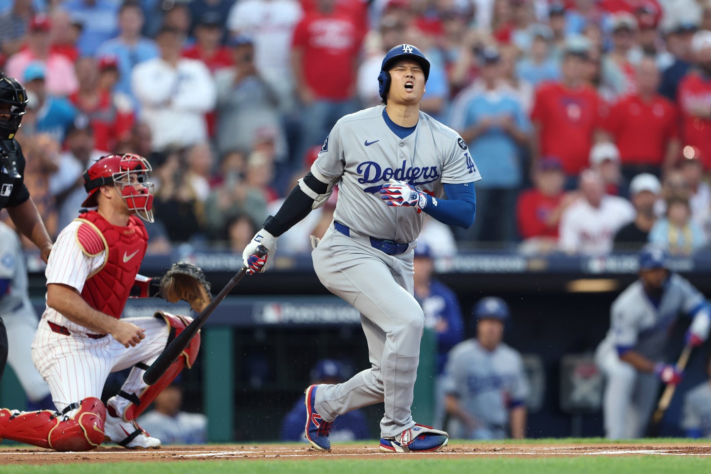 大谷は地区S６打席中５三振と不振。(C) Getty Images