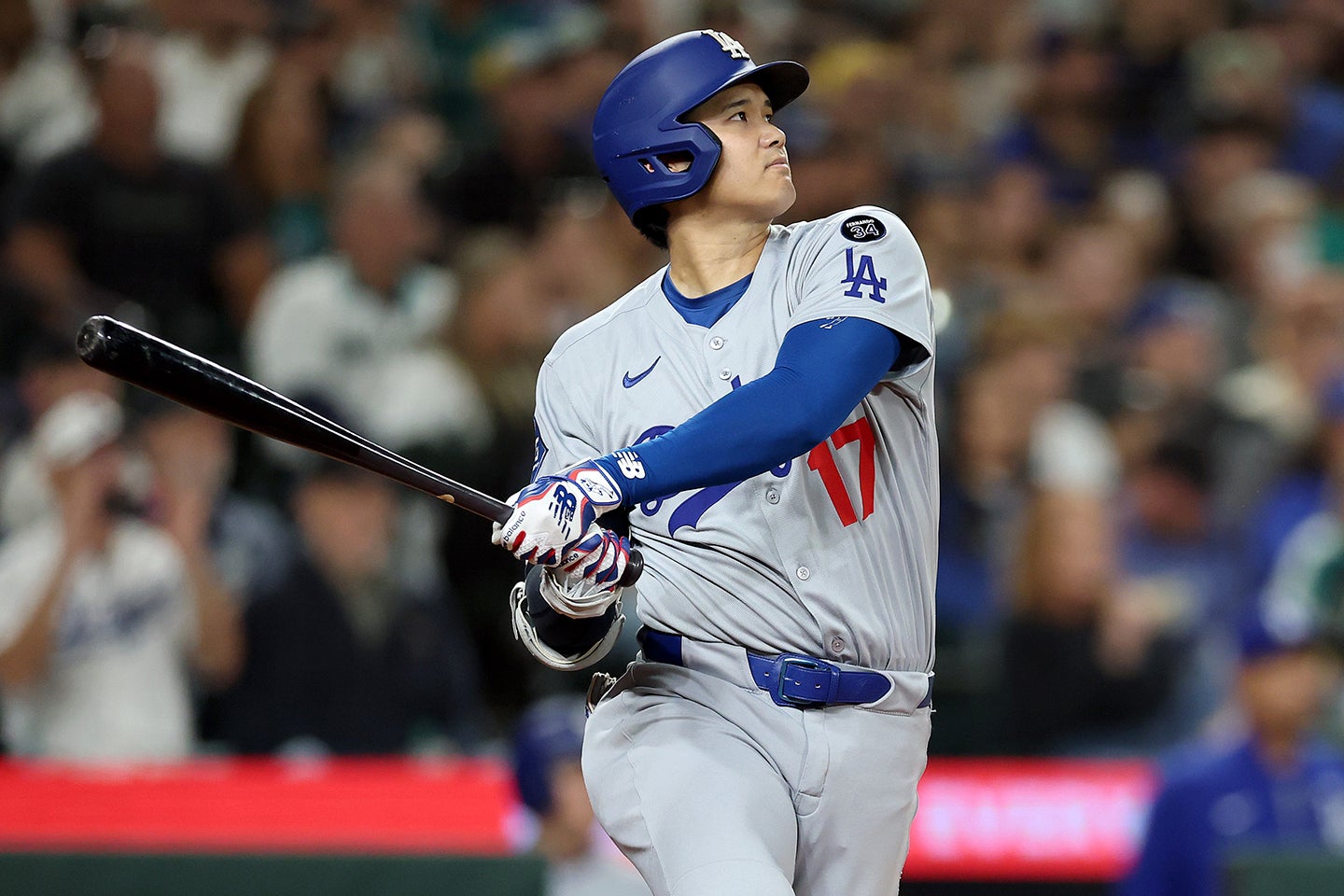 ようやくヒットを放った大谷。(C)Getty Images