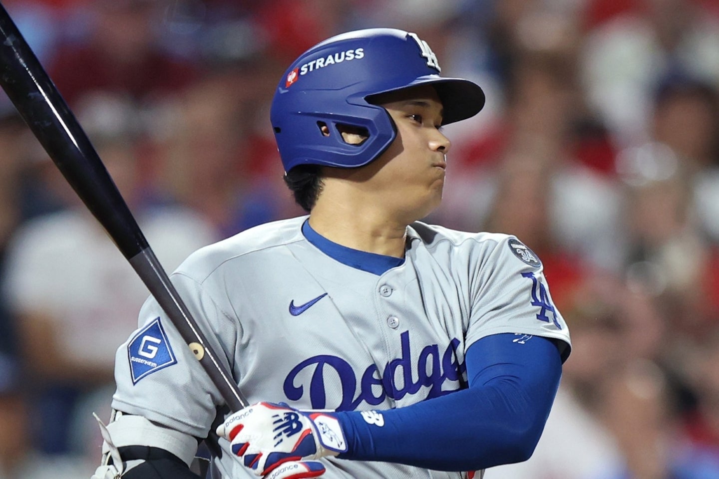 ７回に貴重な一打を放った大谷。(C)Getty Images