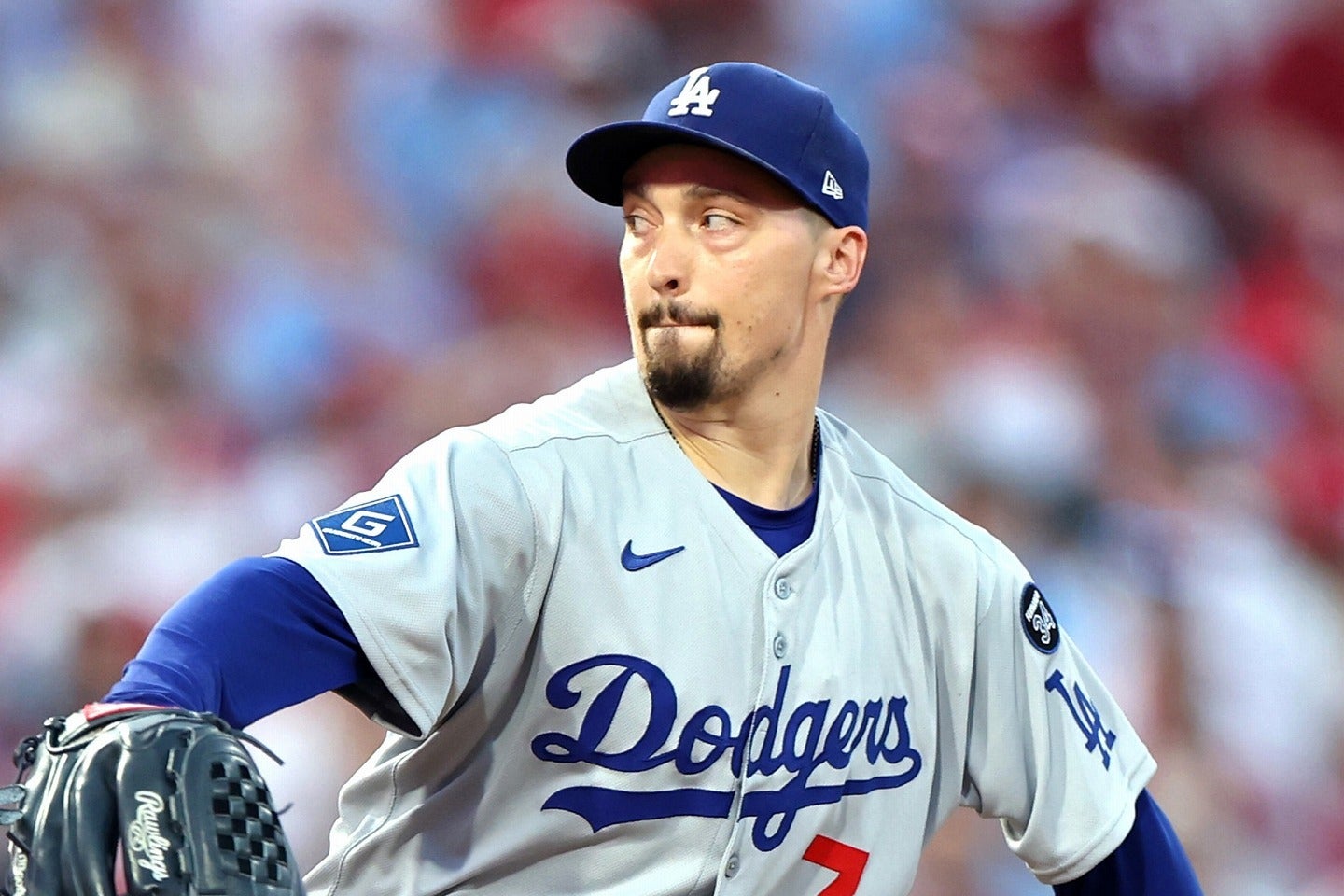 MLB史上初の快挙を達成したスネル。(C)Getty Images