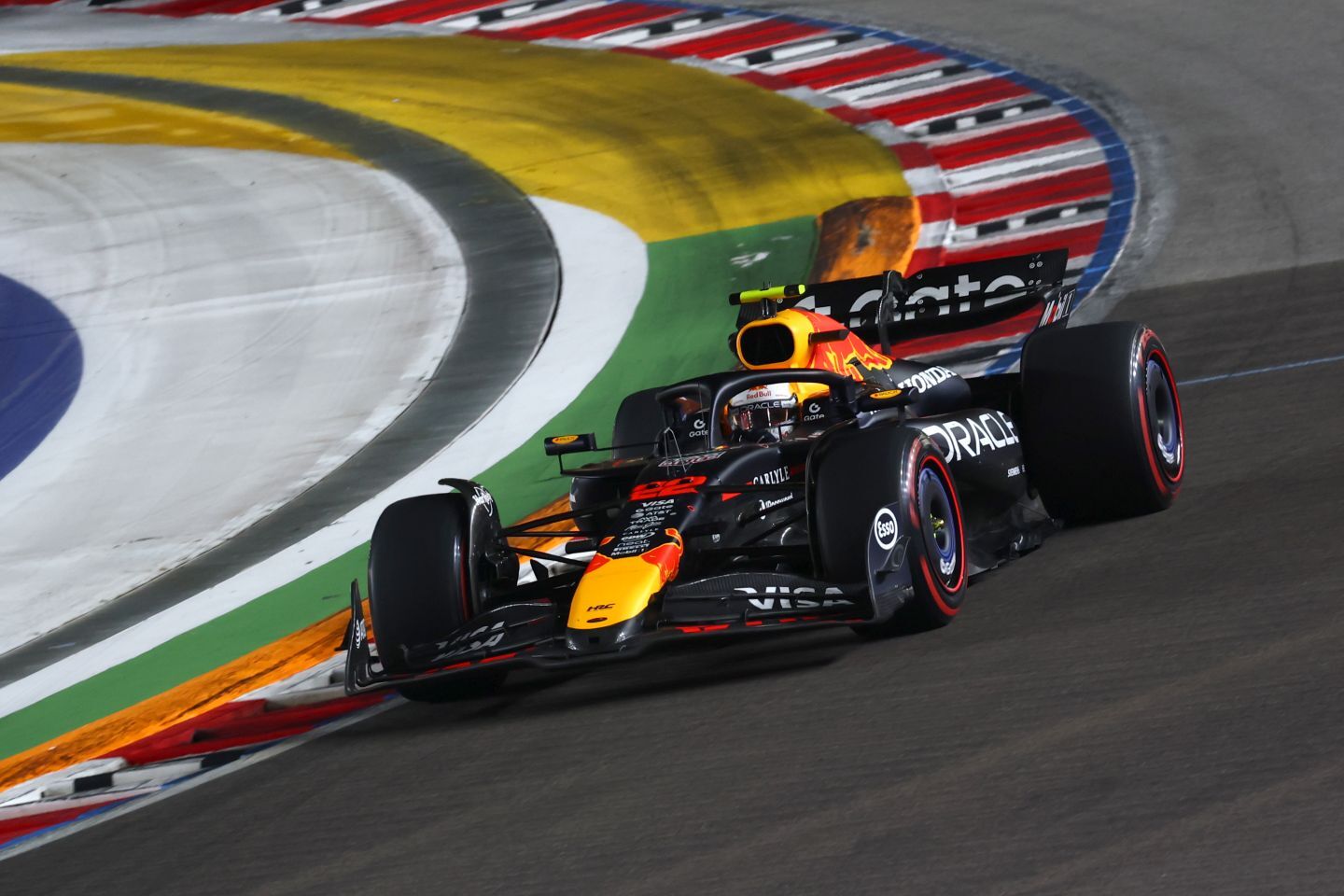 シンガポールGPでは12位に終わった角田。各国メディアから厳しい評価を受けている。(C) Getty Images