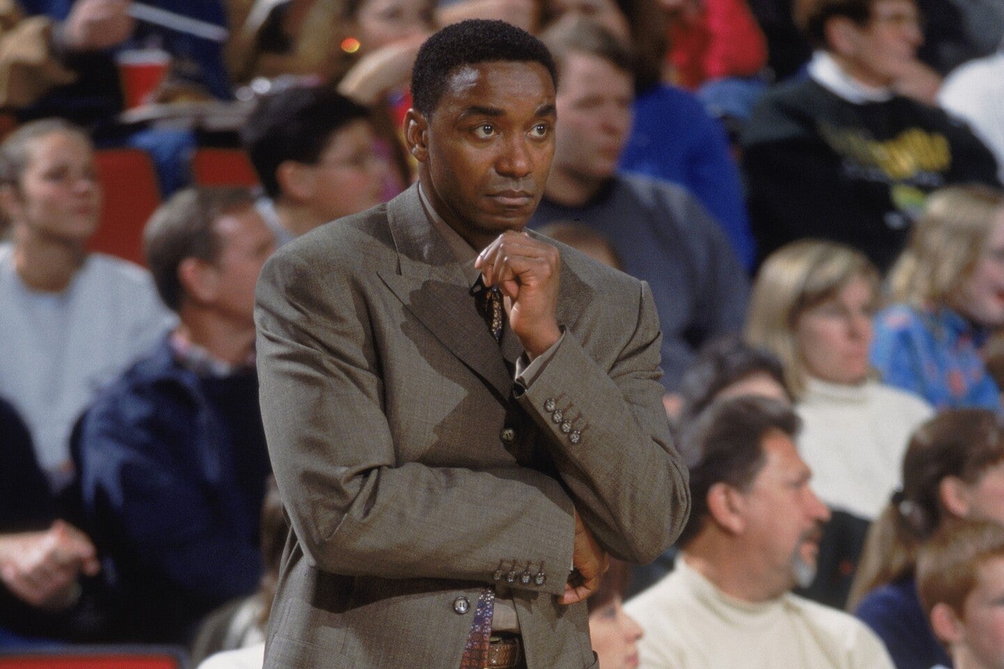 現役引退後のトーマスはフロント職で失敗が続き、NBAの舞台から遠ざかっている。(C)Getty Images