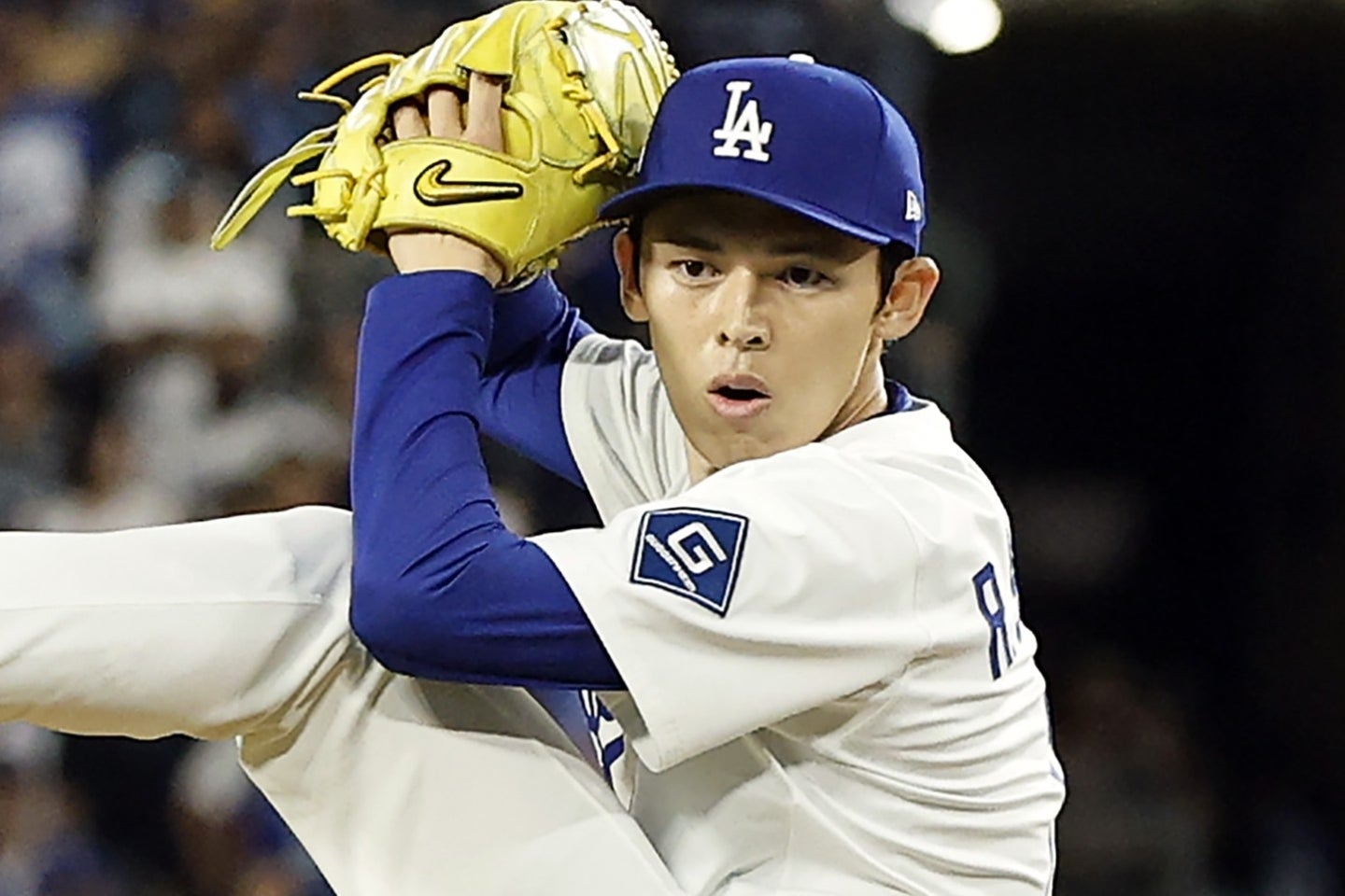 リリーフとして躍動している佐々木。(C)Getty Images
