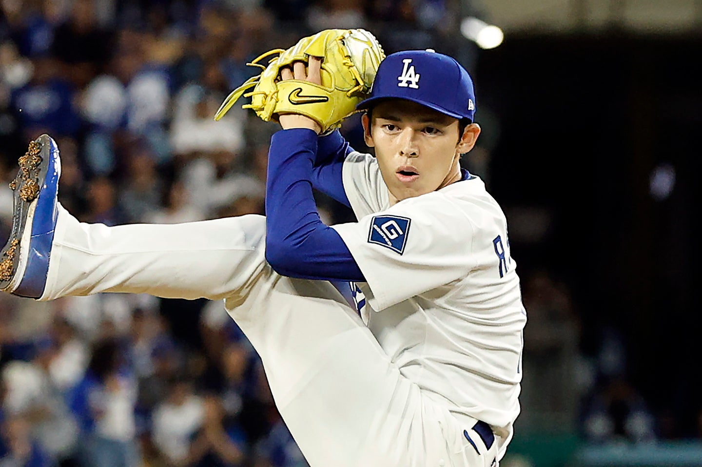 フィリーズ戦の８回からリリーフ登板した佐々木。３イニング連続で三者凡退に抑える圧巻ピッチングを披露した。(C)Getty Images