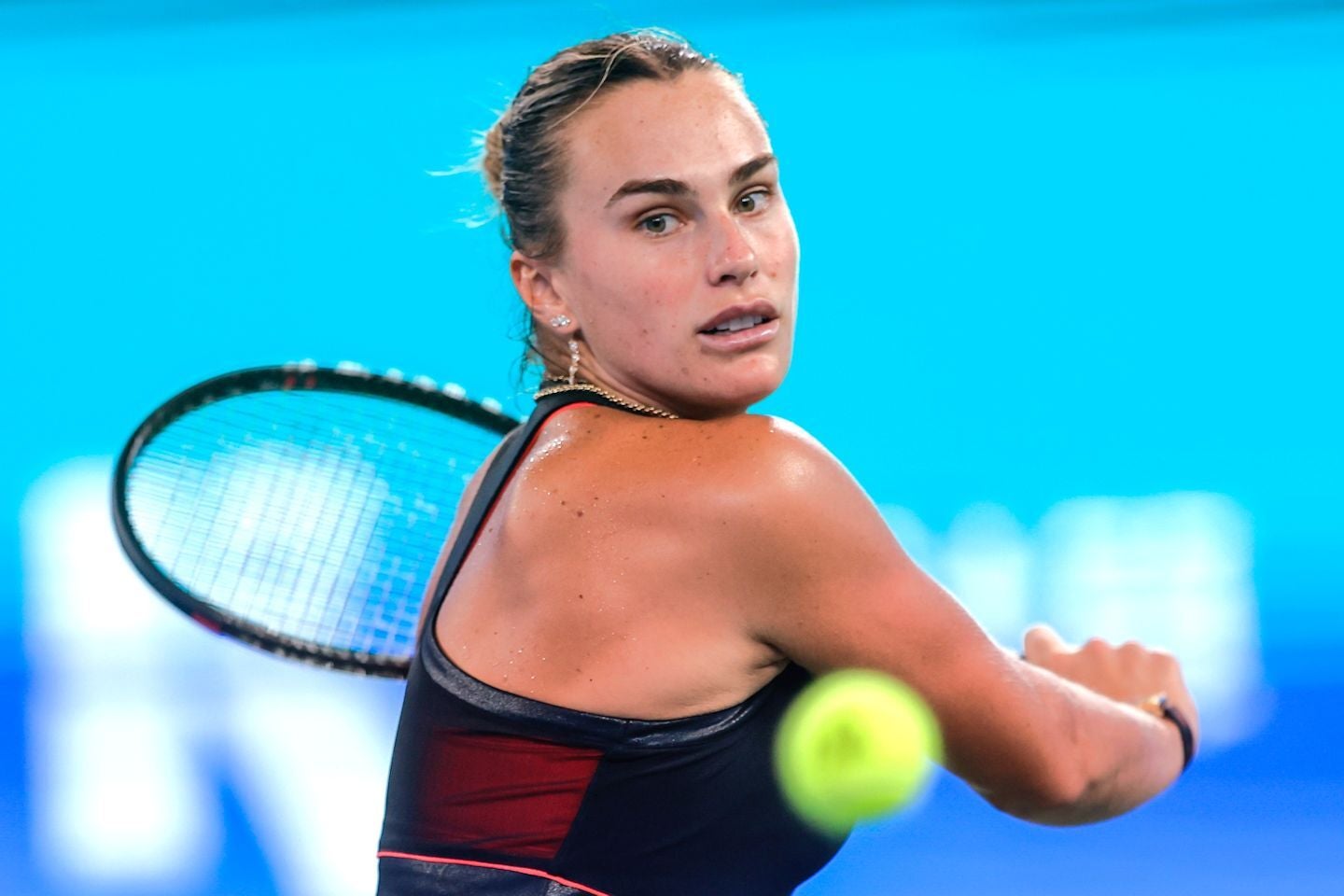 女子テニス界の頂点に立った現在でもサバレンカの元にはギャンブル絡みと思われる誹謗中傷メッセージが届いているという。(C)Getty Images