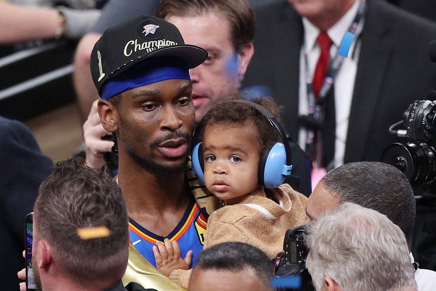 これまでバスケ一色だったSGAの人生は、息子の誕生でその比重が大きく変わったという。(C)Getty Images