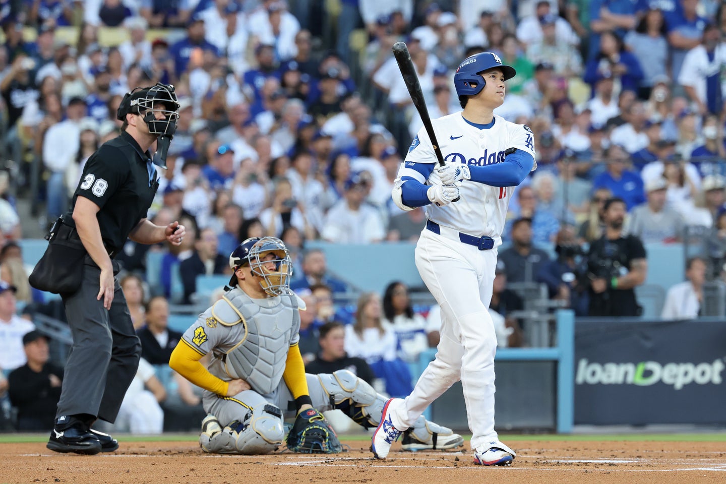 大谷がド派手な先頭打者HRを放った。(C)Getty Images
