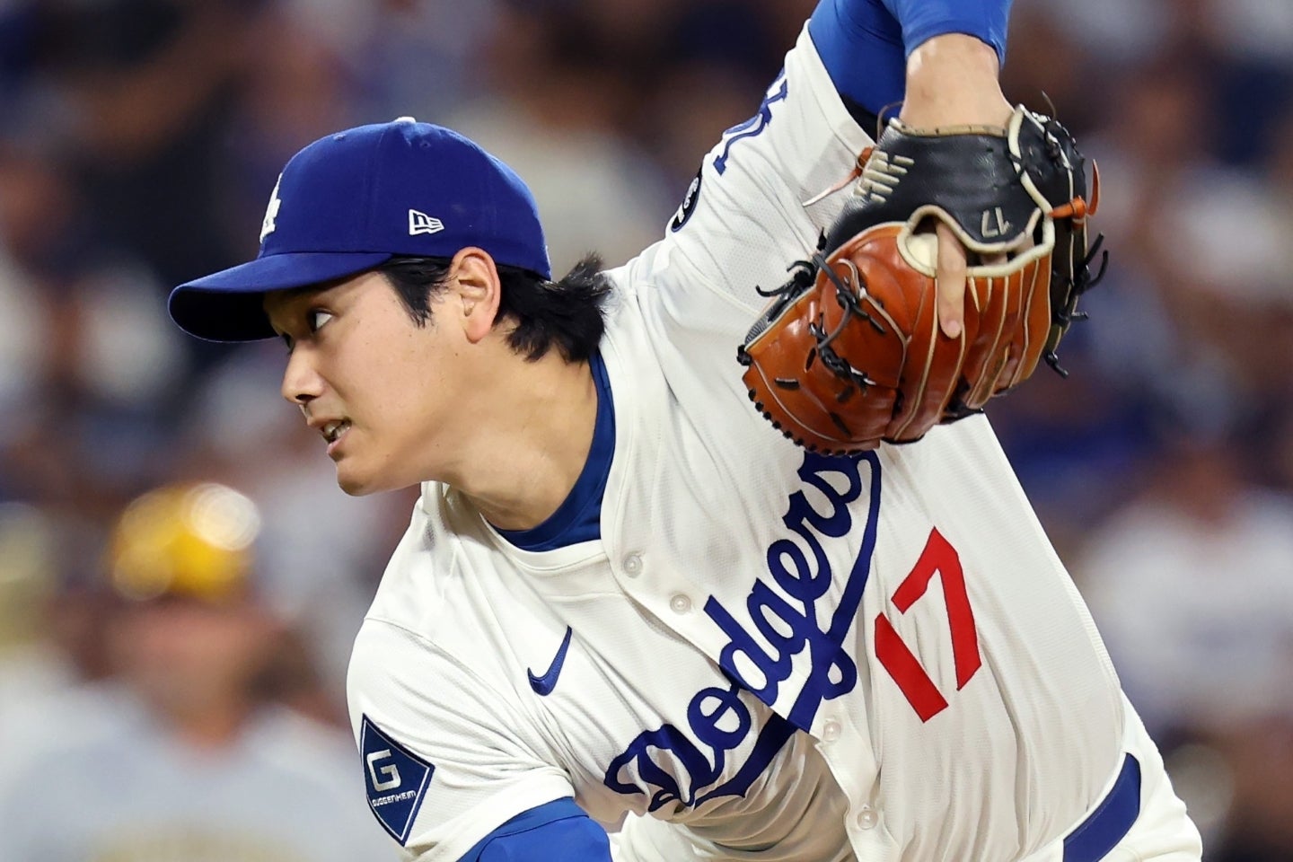 先発した大谷は７回途中無失点で降板。打者として３本塁打と投打で活躍した。(C)Getty Images