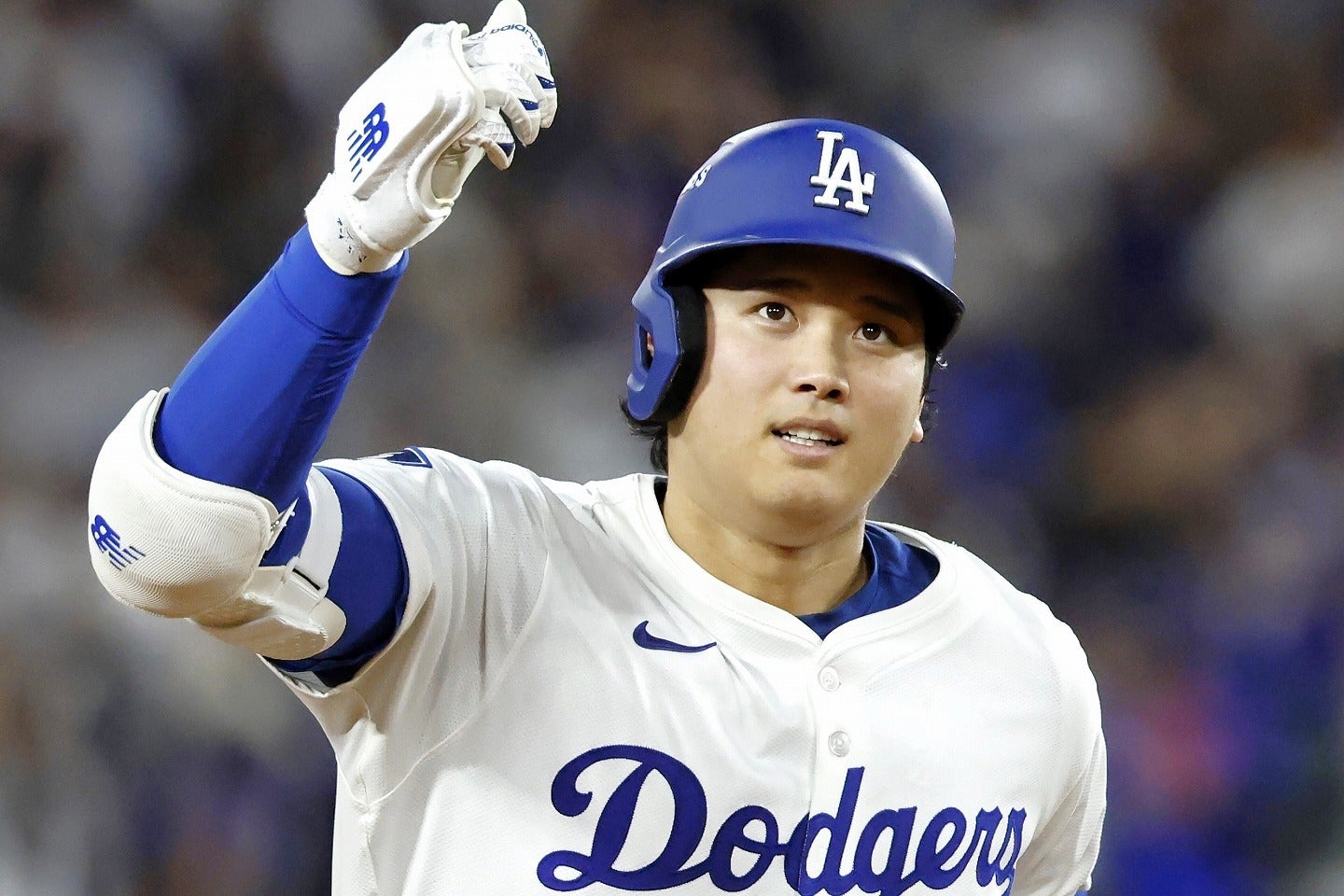 過去最高クラスの二刀流パフォーマンスを魅せた大谷。(C)Getty Images