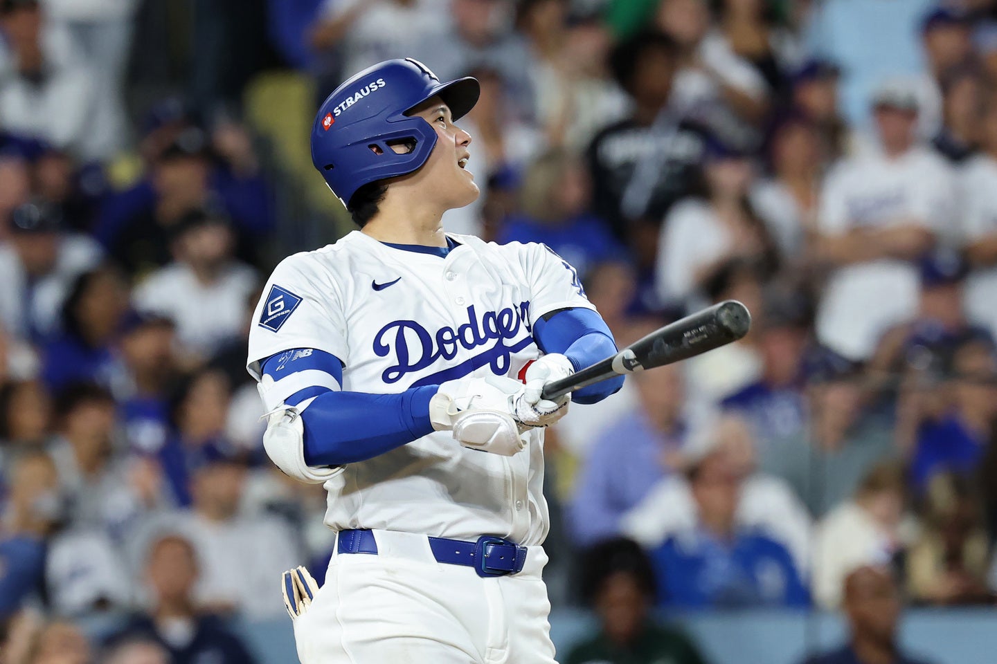 ブルワーズ戦で投打で大活躍した大谷。(C)Getty Images
