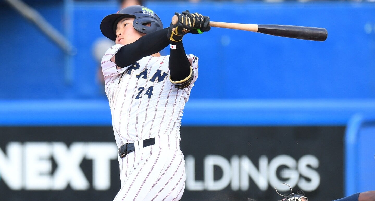 大学日本代表で４番も任された平川。強打のスイッチヒッターとして、にわかに注目度が高まっている。（写真）THE DIGEST写真部