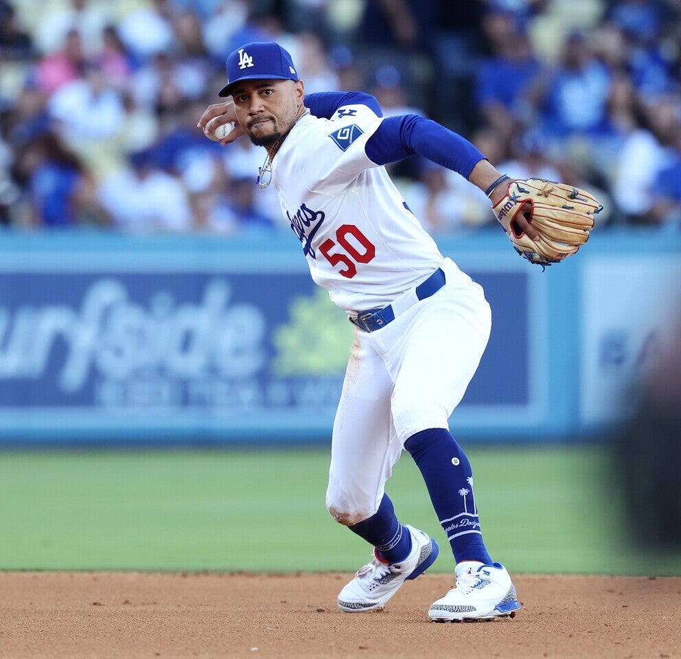 ドジャースのベッツ。自身４度目となるWS制覇がかかる。(C)Getty Images